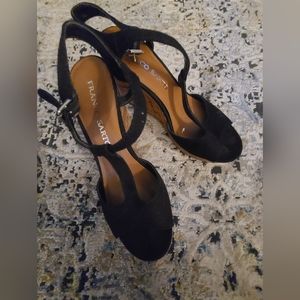 Franco Sarto Black Wedge Heels